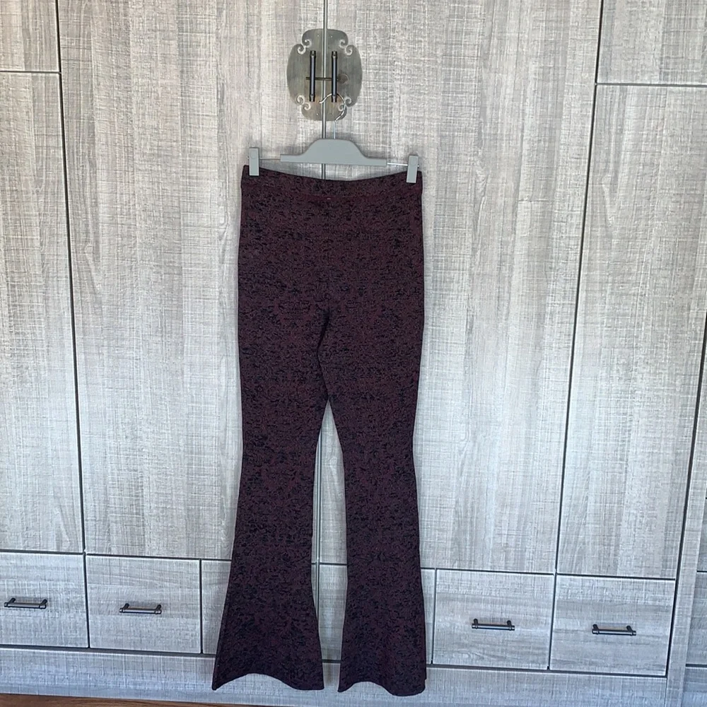 Free People‎ Flare Pant Wide Leg Metallic